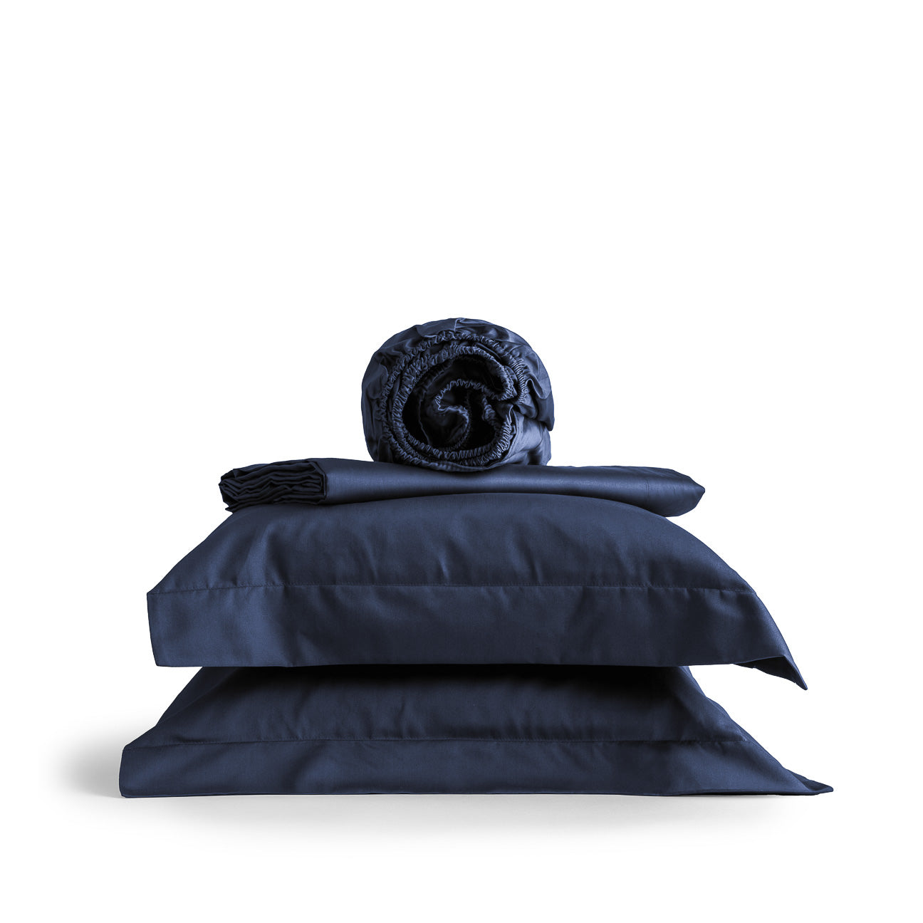 Lenzuolo Con Angoli In Cotone Jersey - 160x200 Cm - Oeko Tex Certificato - Blu Scuro - Foto 1