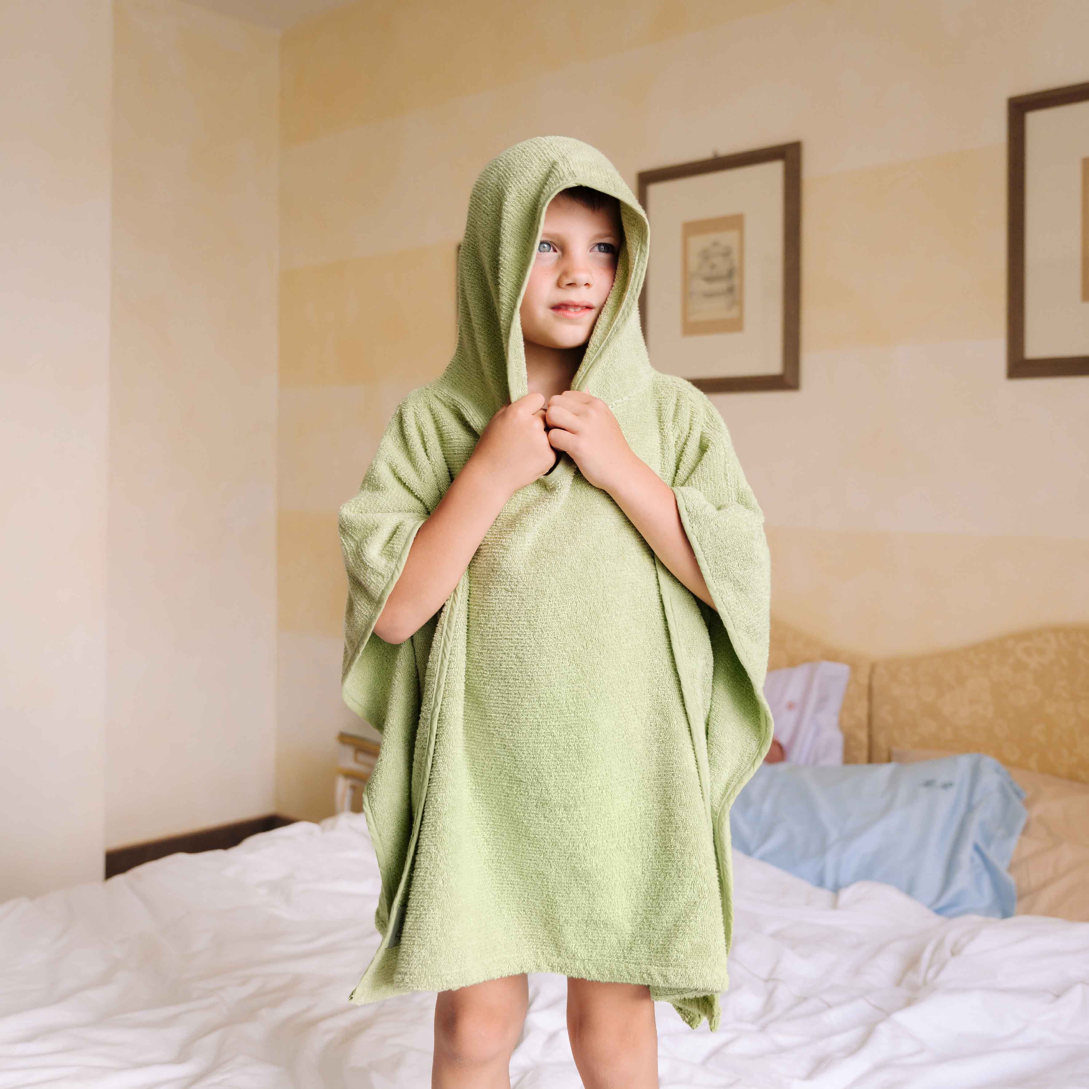 Poncho
- S (2/4 anni)- Pistacchio- Cotone classico - Dalfilo