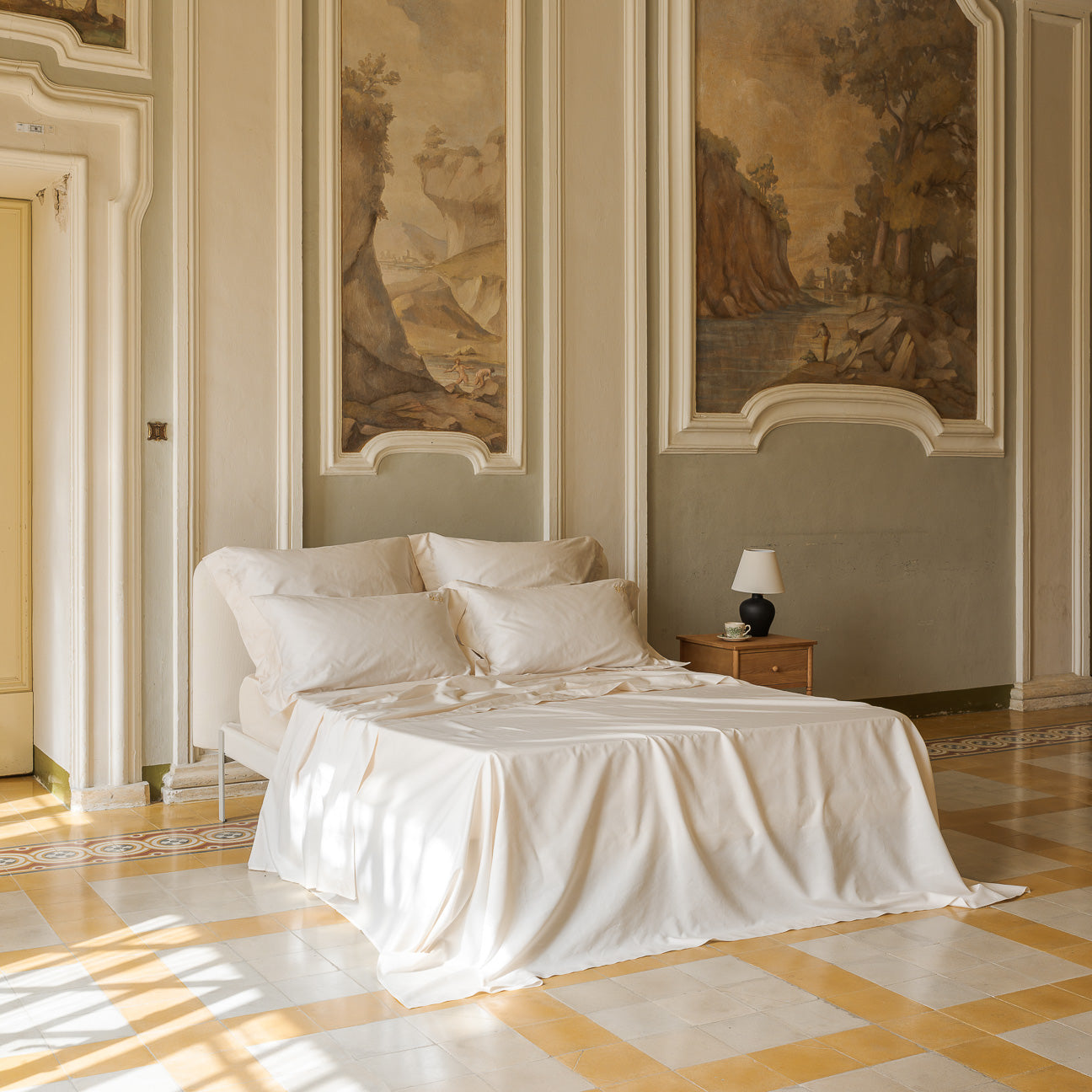Giovanni Dolcinotti - Double Duvet Cover Set, 100% Cotton, Made In Italy Duvet Cover 250 X 200 Cm 2 Pillowcases 50 X 80 Cm Sand Toronto Model Giovanni Dolcinotti - Double Duvet Cover Set, 100% Cotton, Made In Italy Duvet Cover 250 X 200 Cm 2 Pillowcases 50 X 80 Cm Sand Toronto Model
