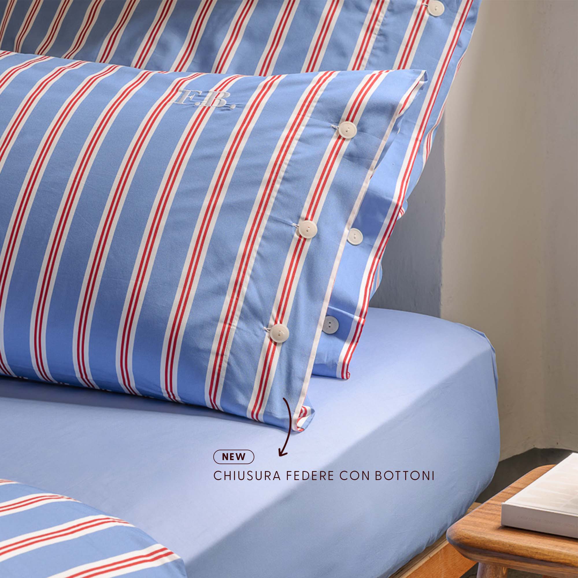 Lenzuolo Con Angoli 160x200 Cm - 100% Cotone, Tinta Unita Denim, Per Letto Matrimoniale - Foto 5