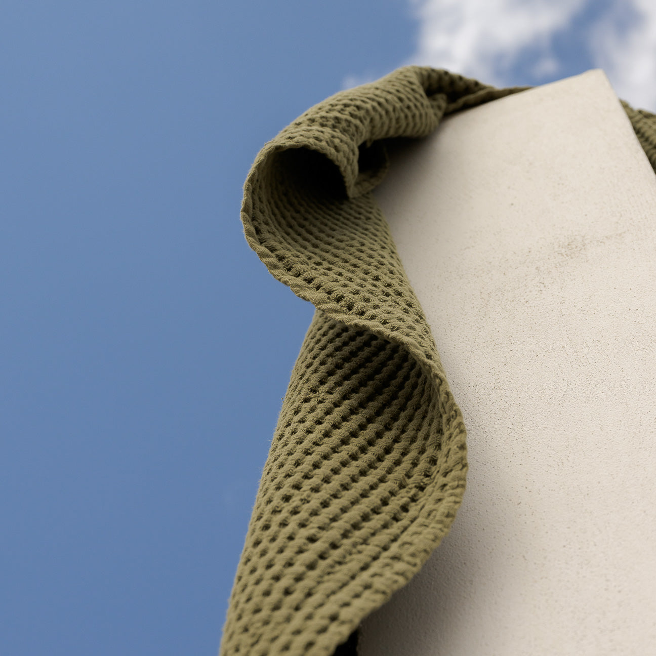 Telo Doccia In Cotone Nido D'Ape, 100x150cm | Verde, Assorbente E Morbido, Lavabile A 60°C - Foto 1