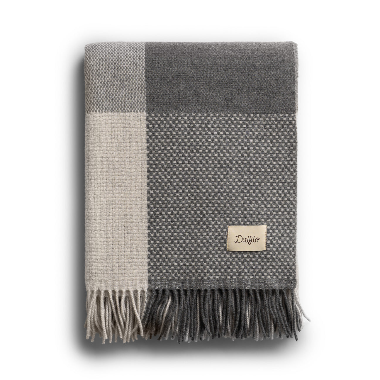 Plaid in lana
- 130x180 cm- Pietra- Lana rigenerata - Dalfilo