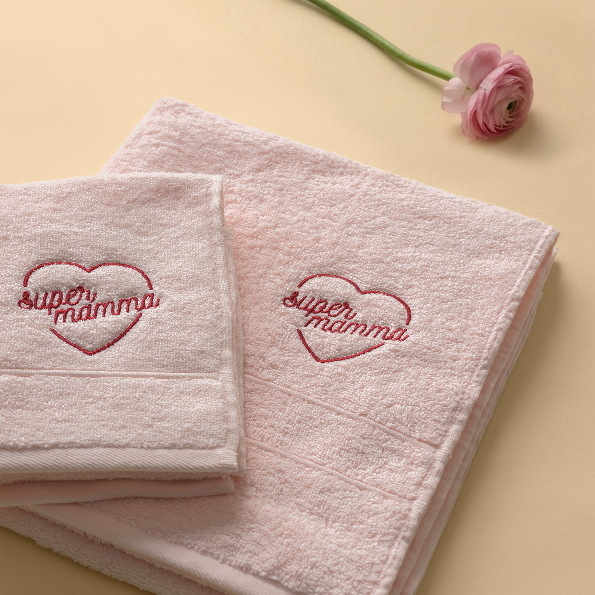 Asciugamani viso e mani - edizione limitata-Bath-Dalfilo-Taglia unica-Rosa Ciliegio-Cotone classico-Dalfilo IT