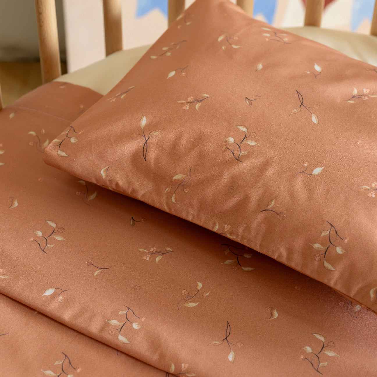 Completo lenzuola culla
- 80x110 cm- Foliage- Percalle - Dalfilo