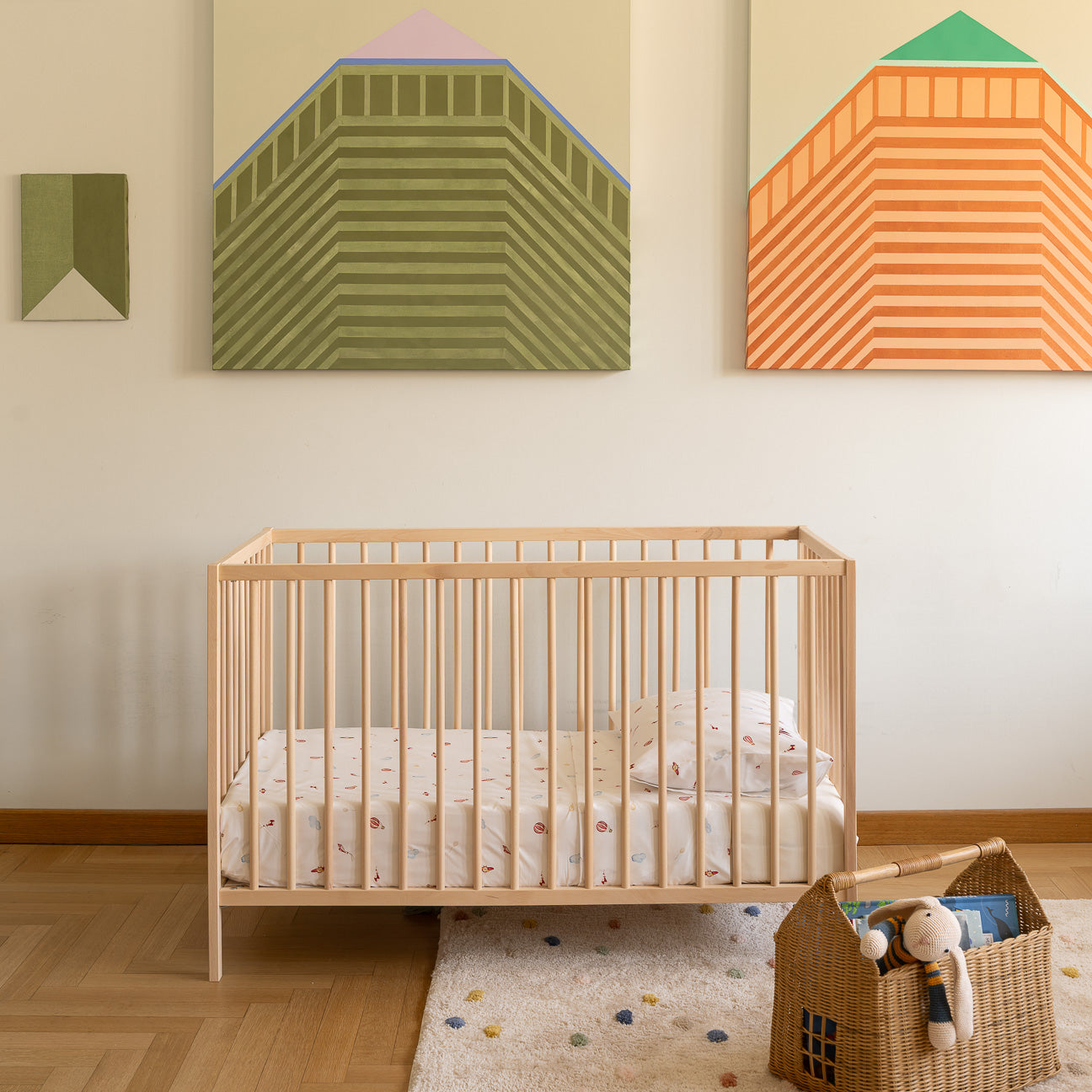 Completo lenzuola lettino
- 60x130 cm- Tra le nuvole- Percalle - Dalfilo