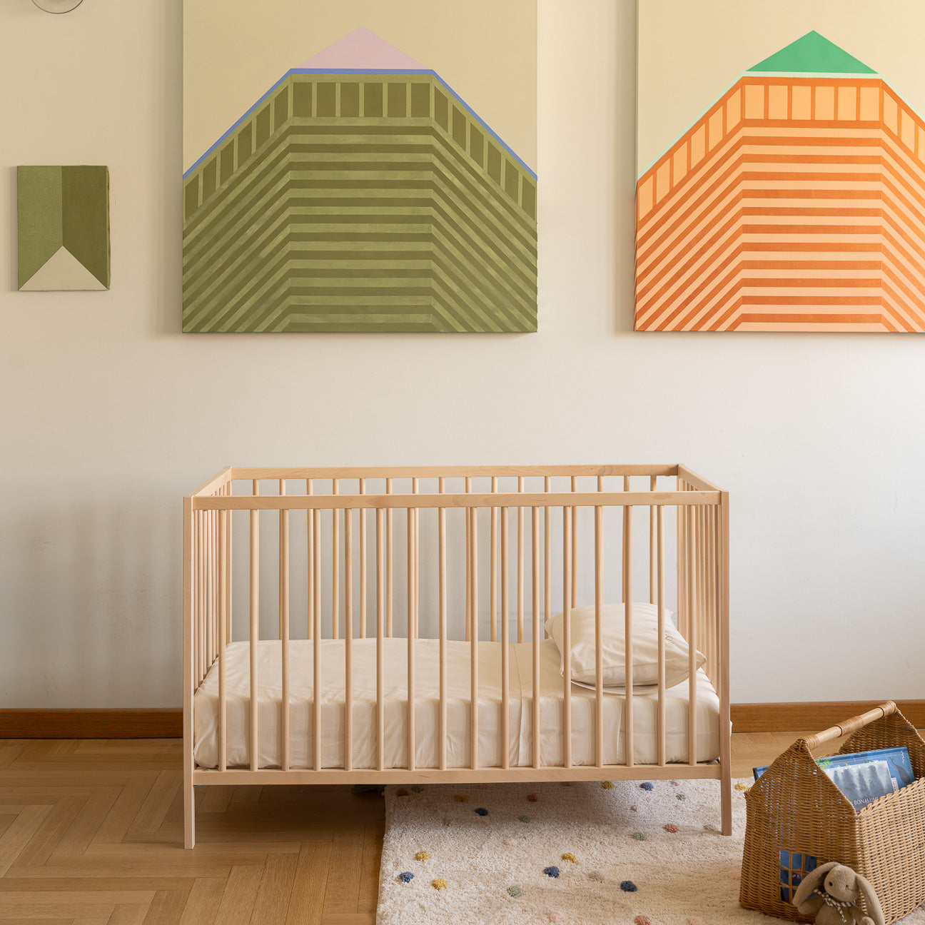Completo lenzuola lettino
- 60x130 cm- Crema- Percalle - Dalfilo