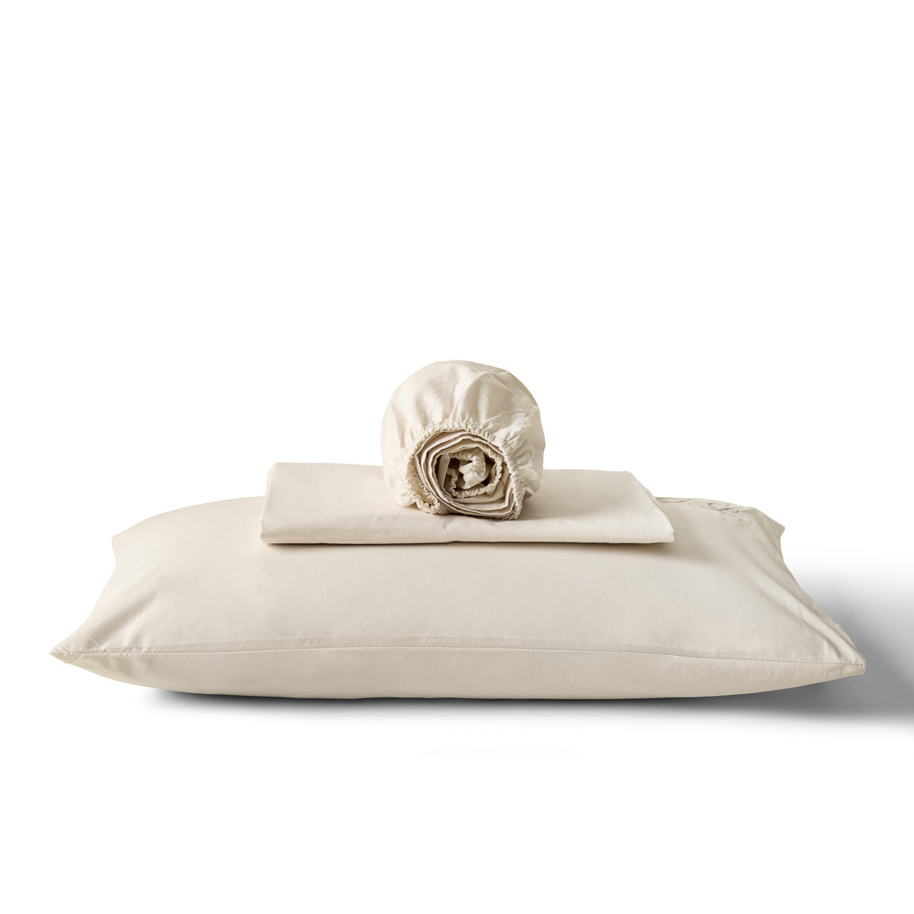 Completo lenzuola lettino
- 60x130 cm- Crema- Percalle - Dalfilo