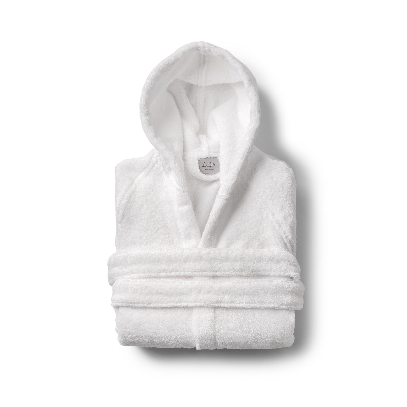 Accappatoio bimbi con cappuccio
- 4-6 anni- Bianco Cotone- Cotone classico - Dalfilo