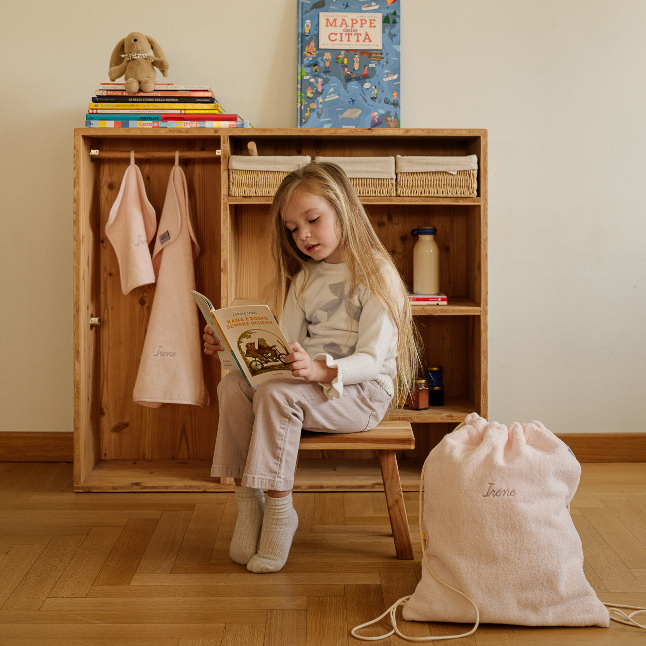 Set asciugamani bimbi
- Taglia unica- Rosa ciliegio- Cotone classico - Dalfilo
