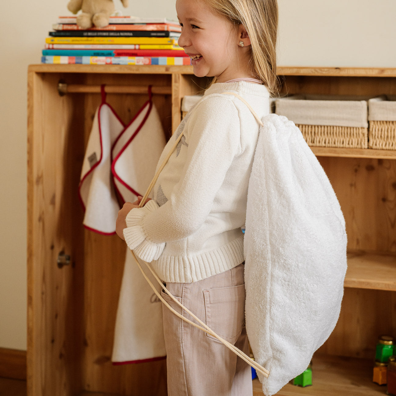 Sacca bimbi
- Taglia unica- Bianco cotone- Cotone classico - Dalfilo