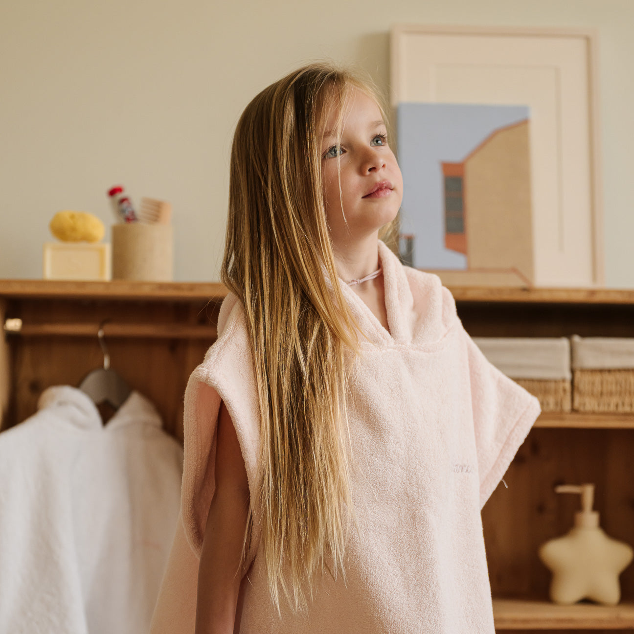 Poncho-Kids-Dalfilo-Taglia unica-Rosa Ciliegio-Cotone classico-Dalfilo IT