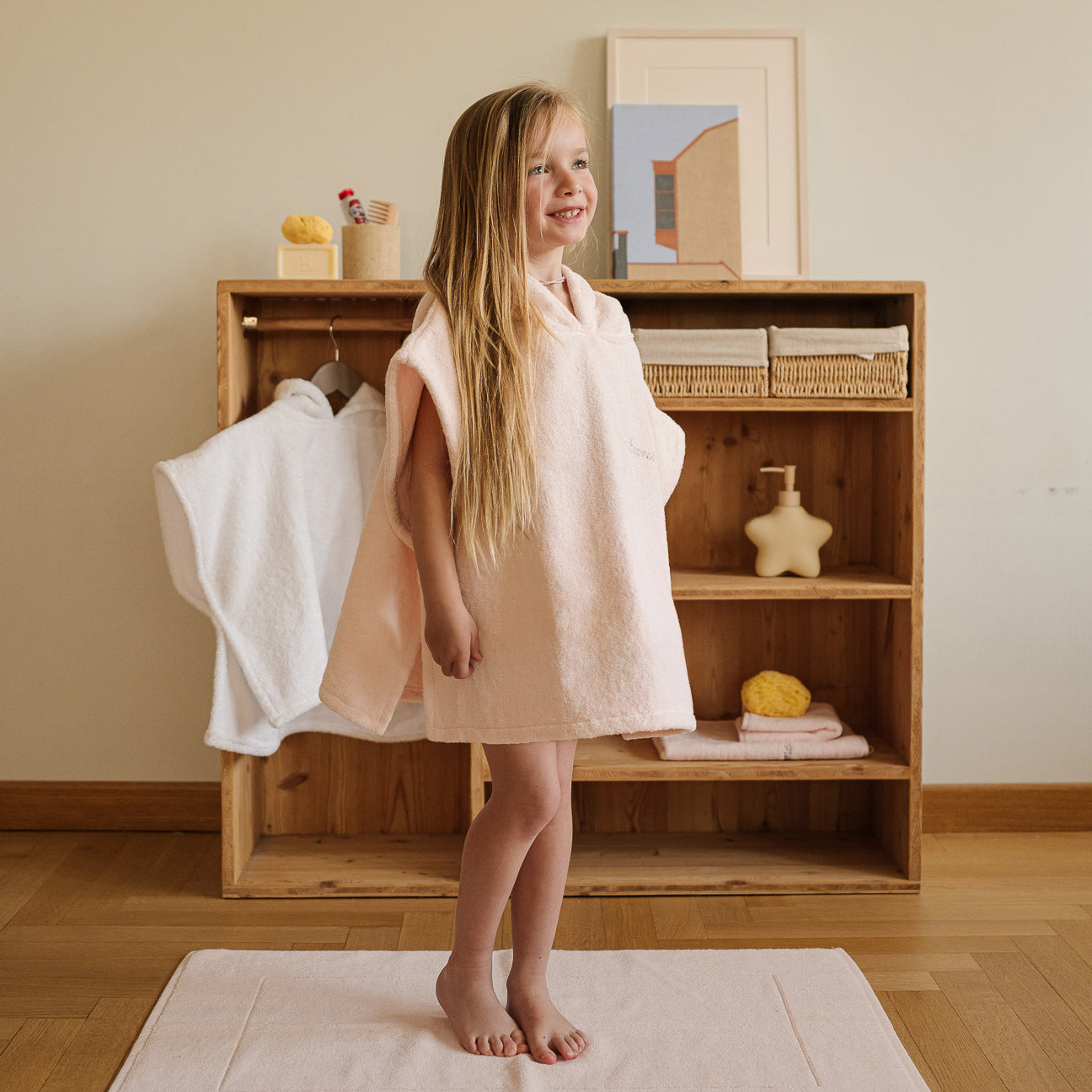 Poncho-Kids-Dalfilo-Taglia unica-Rosa Ciliegio-Cotone classico-Dalfilo IT