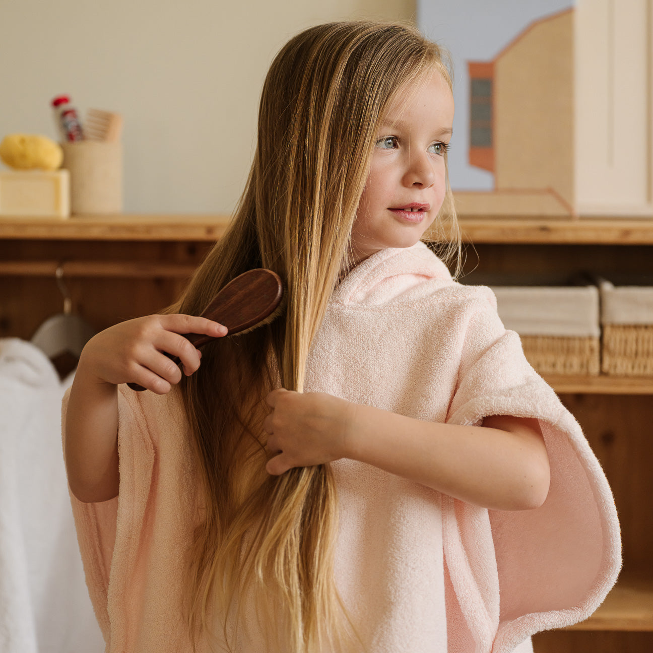 Poncho-Kids-Dalfilo-Taglia unica-Rosa Ciliegio-Cotone classico-Dalfilo IT