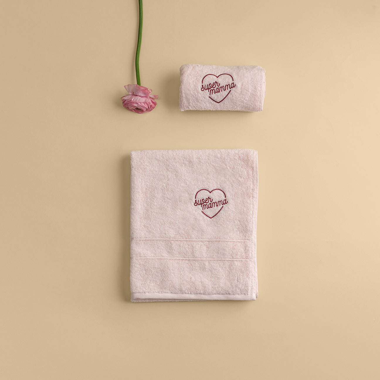 Asciugamani viso e mani - edizione limitata-Bath-Dalfilo-Taglia unica-Rosa Ciliegio-Cotone classico-Dalfilo IT