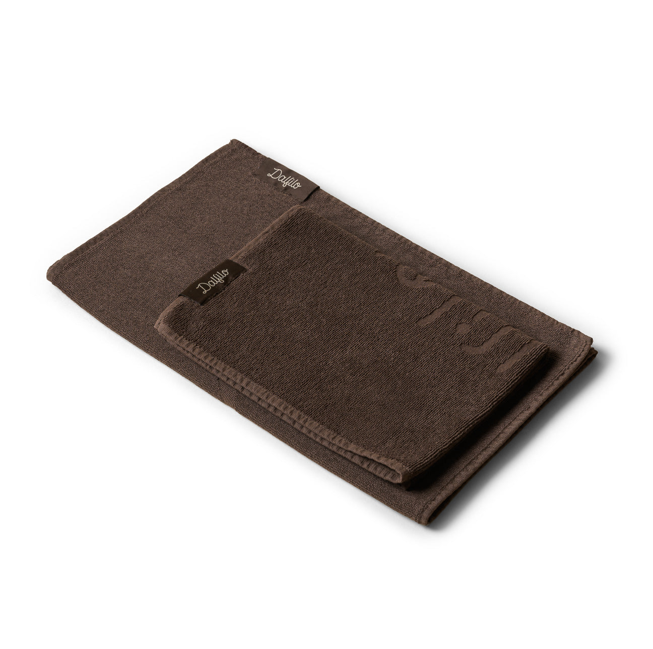 Set asciugamani sport-Sport-Dalfilo-Misura unica-Ebano-Cotone-Dalfilo IT