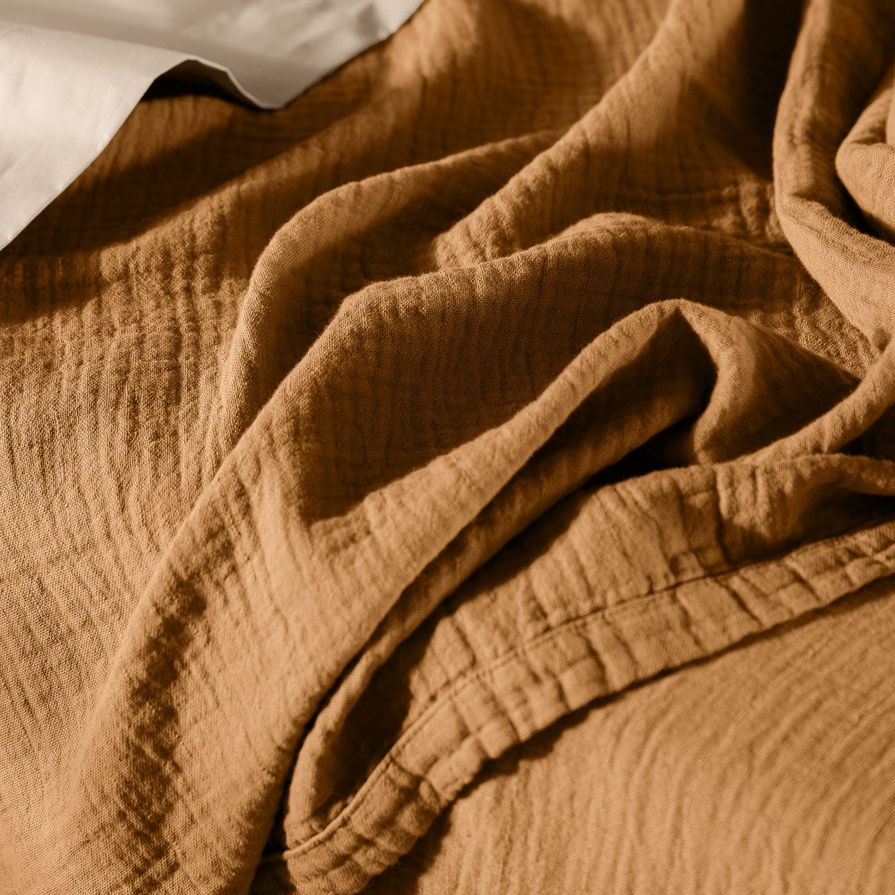 Copriletto in mussola di cotone
- 2 PIAZZE (250x270 cm)- Zucca- Cotone - Dalfilo