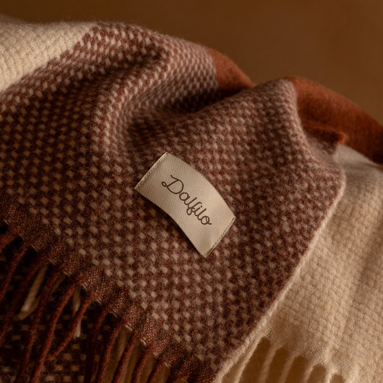 Plaid in lana
- 130x180 cm- Terracotta- Lana rigenerata - Dalfilo