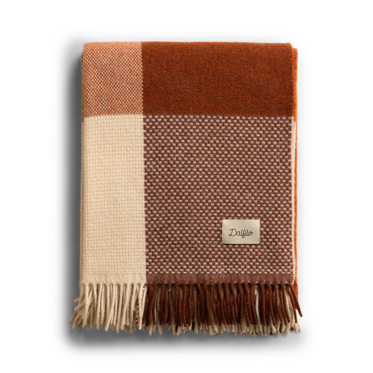 Plaid in lana
- 130x180 cm- Terracotta- Lana rigenerata - Dalfilo