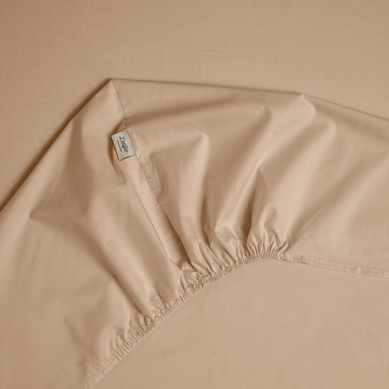 Completo lenzuola lettino
- 60x130 cm- Marrone Caffellatte- Percalle - Dalfilo