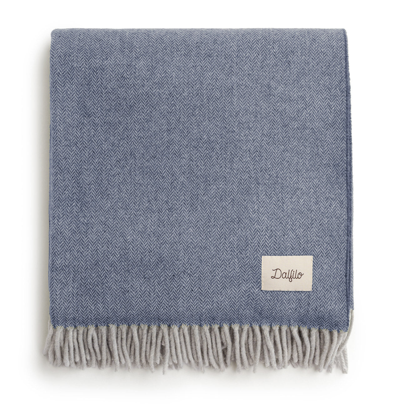 Plaid in lana
- 130x180 cm- Denim- Lana rigenerata - Dalfilo