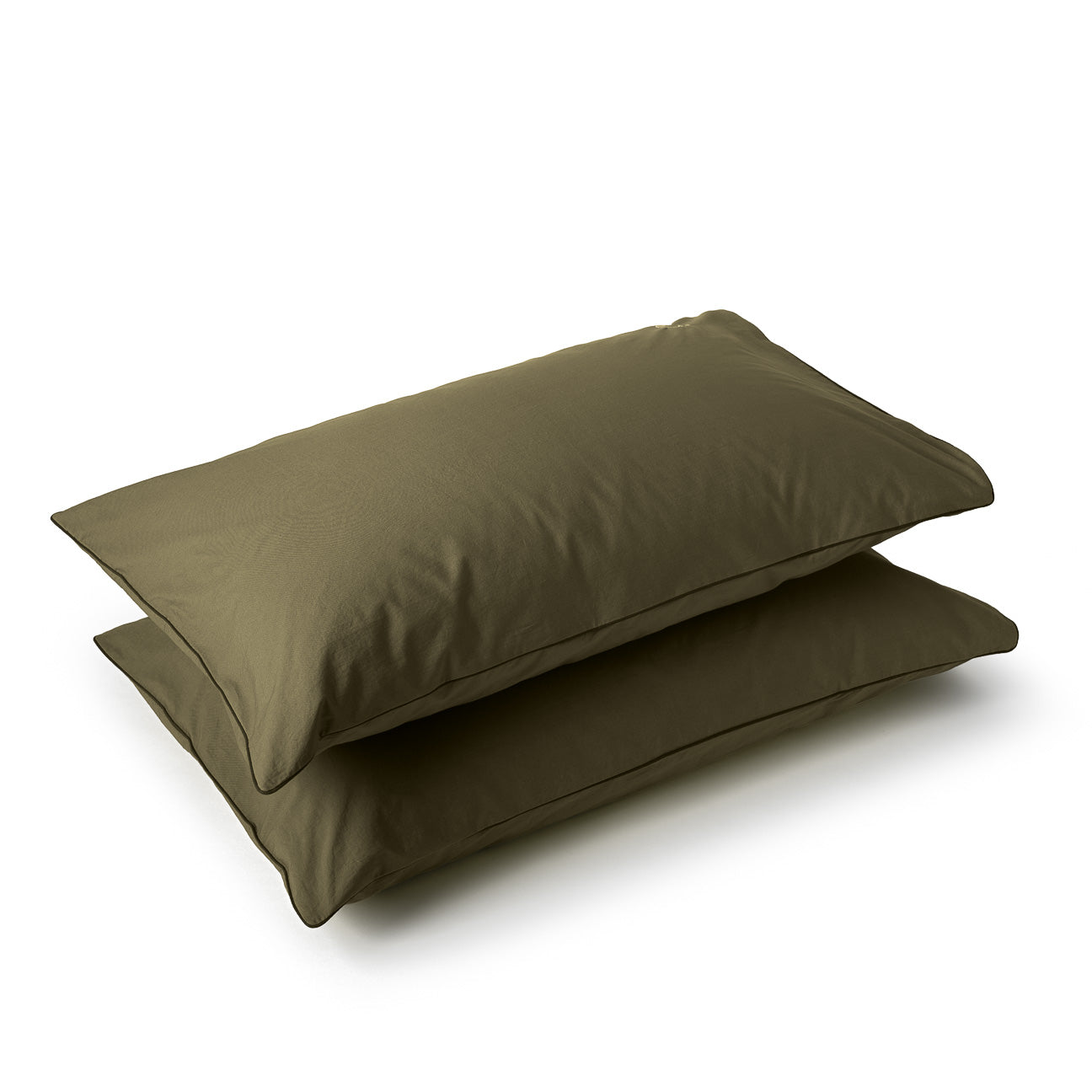 Set 2 federe in percalle lavato
- 50x80 cm (standard)- Militare- Percalle lavato - Dalfilo