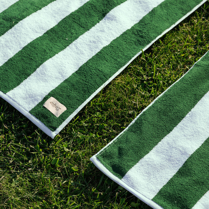Telo mare Portofino-Beach-Dalfilo-100x180 cm-Verde Bottiglia-Cotone classico-Dalfilo IT
