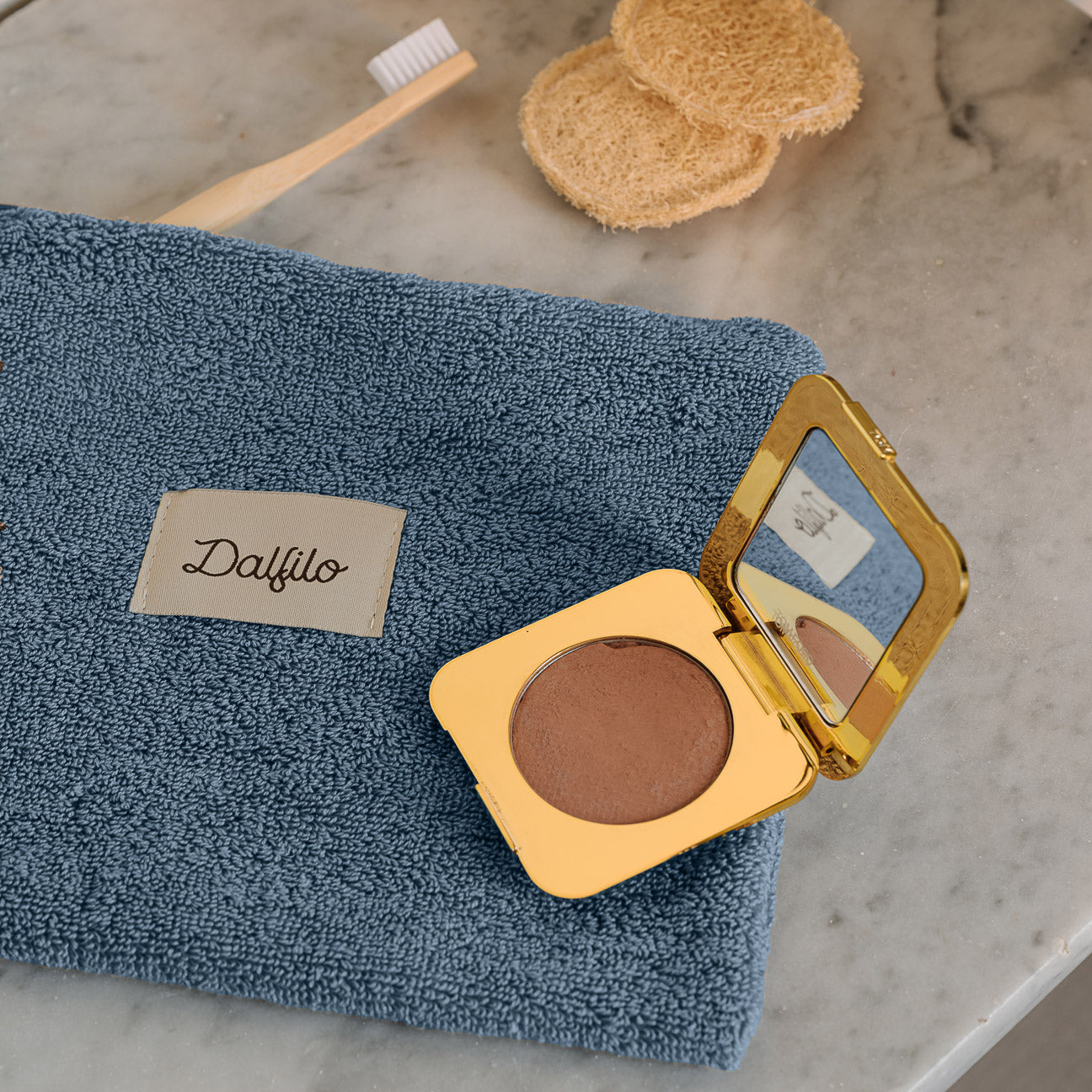 Pochette
- 26x20 cm- Denim- Cotone classico - Dalfilo