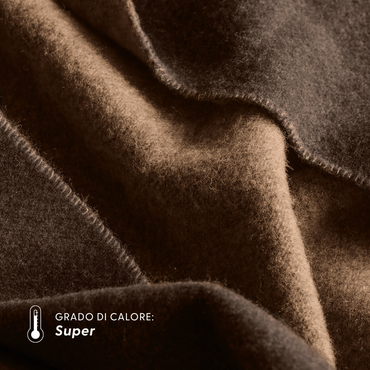 Plaid Lana e Cashmere double face
- 130x180 cm- Noce- Lana + Cashmere rigenerati - Dalfilo