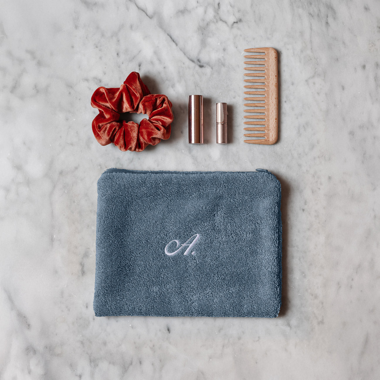 Pochette
- 26x20 cm- Denim- Cotone classico - Dalfilo