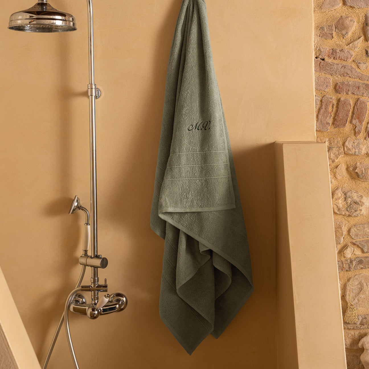 Telo doccia linea classica
- Taglia unica- Salvia- Cotone classico - Dalfilo