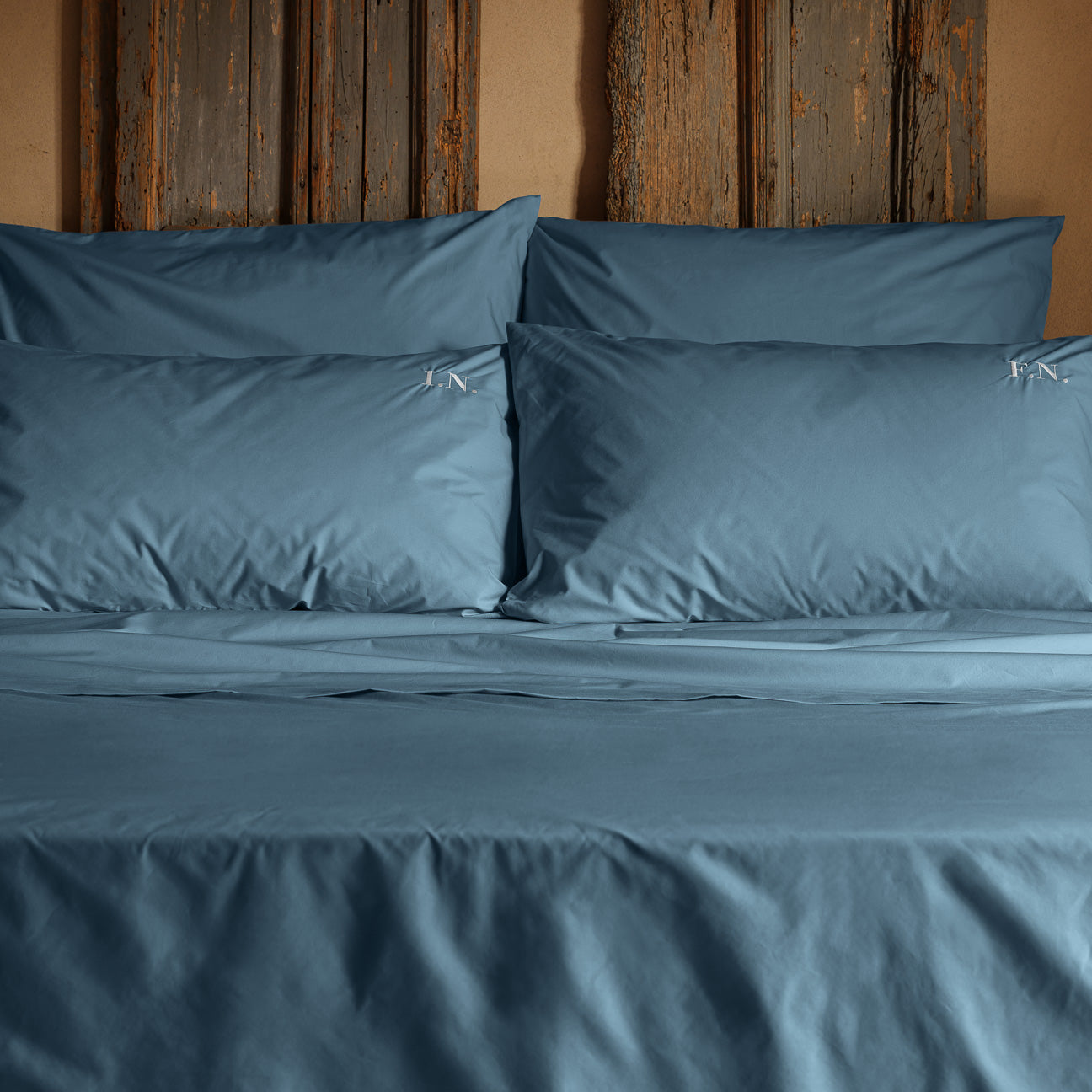 Lenzuolo sopra in percalle
- 1 PIAZZA (160x300 cm)- Denim- Percalle - Dalfilo