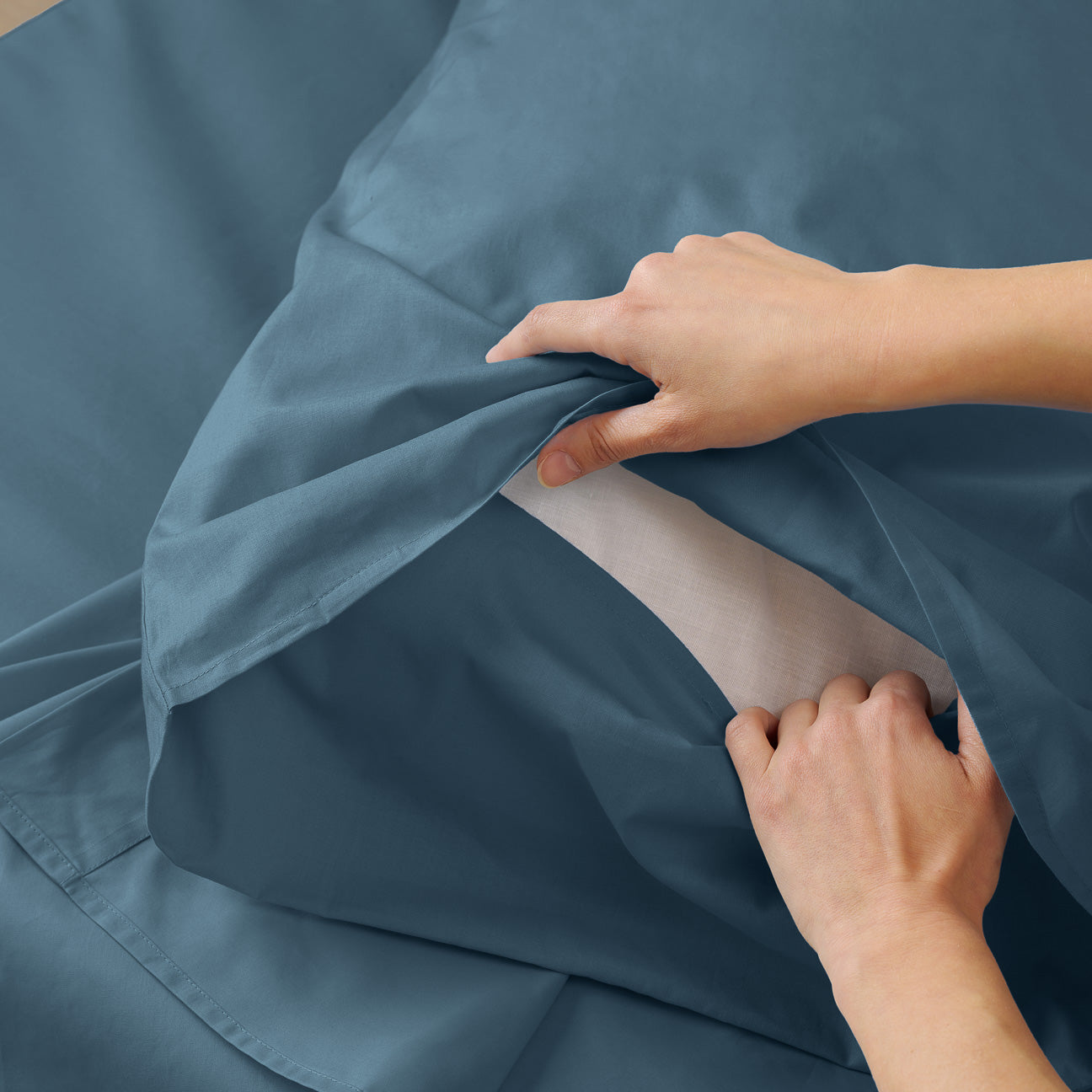 Completo all-in in percalle
- 1 PIAZZA (80x190 cm)- Denim- Percalle - Dalfilo