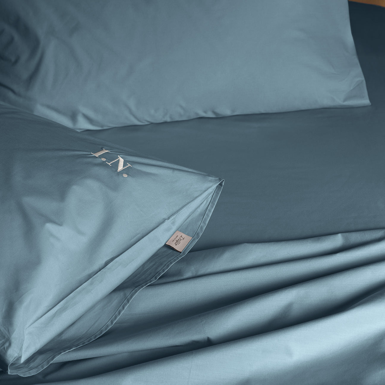 Lenzuolo sopra in percalle
- 1 PIAZZA (160x300 cm)- Denim- Percalle - Dalfilo