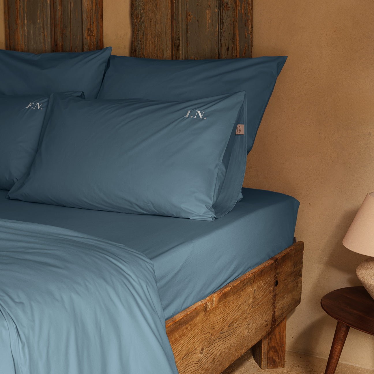 Set 2 federe in percalle
- 50x80 cm (standard)- Denim- Percalle - Dalfilo