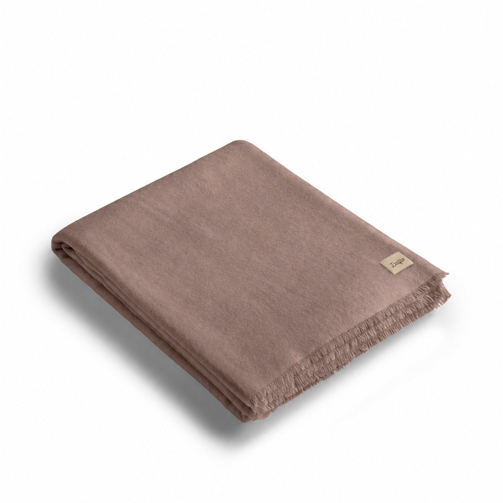 Coperta in lana merino extrafine
- 220x250 cm- Tortora- Lana merino extrafine - Dalfilo