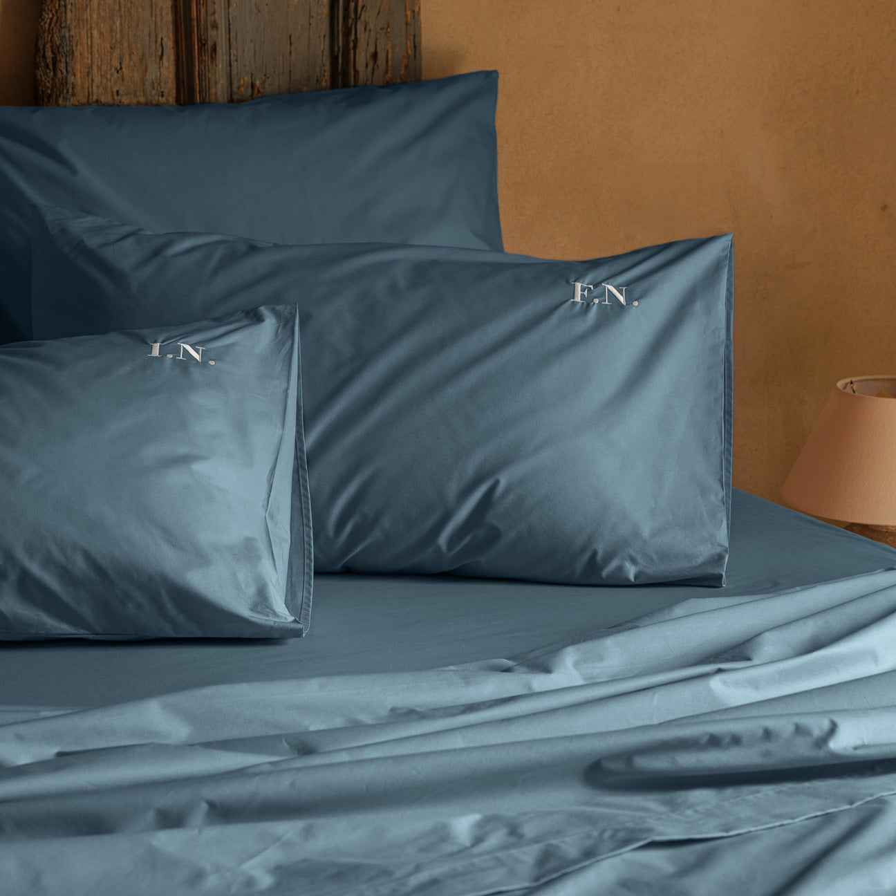 Completo all-in in percalle
- 1 PIAZZA (80x190 cm)- Denim- Percalle - Dalfilo