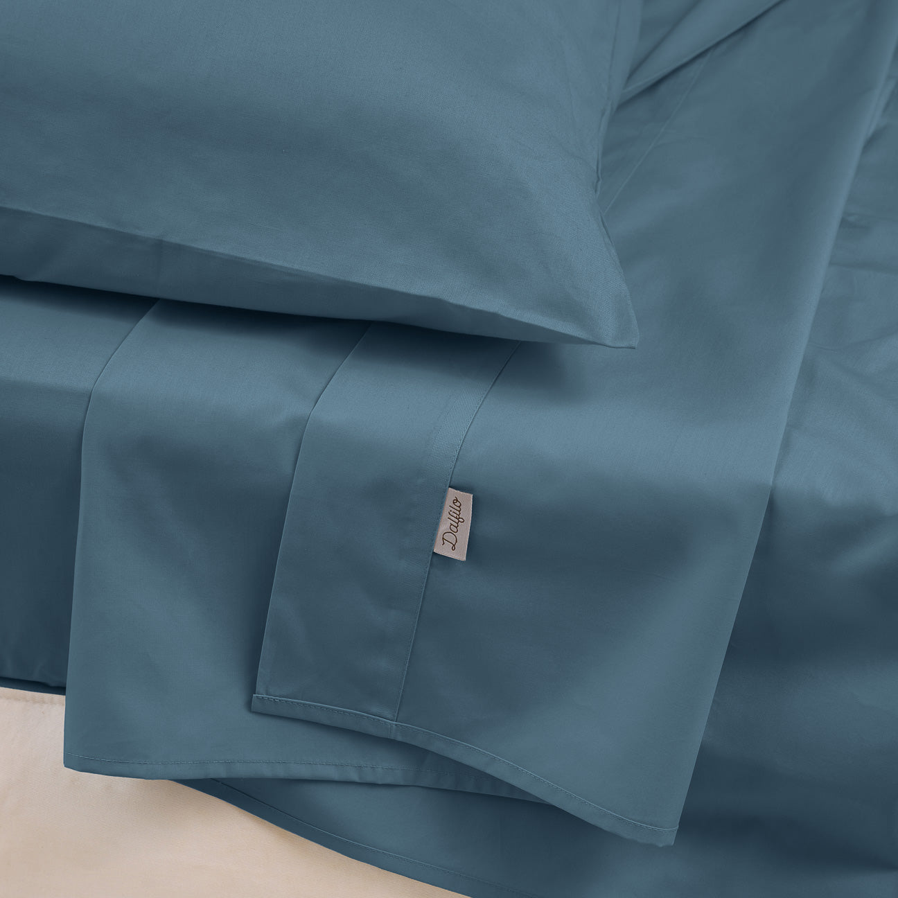 Lenzuolo sopra in percalle
- 1 PIAZZA (160x300 cm)- Denim- Percalle - Dalfilo