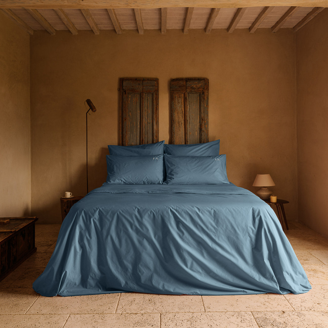 Set 2 federe in percalle
- 50x80 cm (standard)- Denim- Percalle - Dalfilo