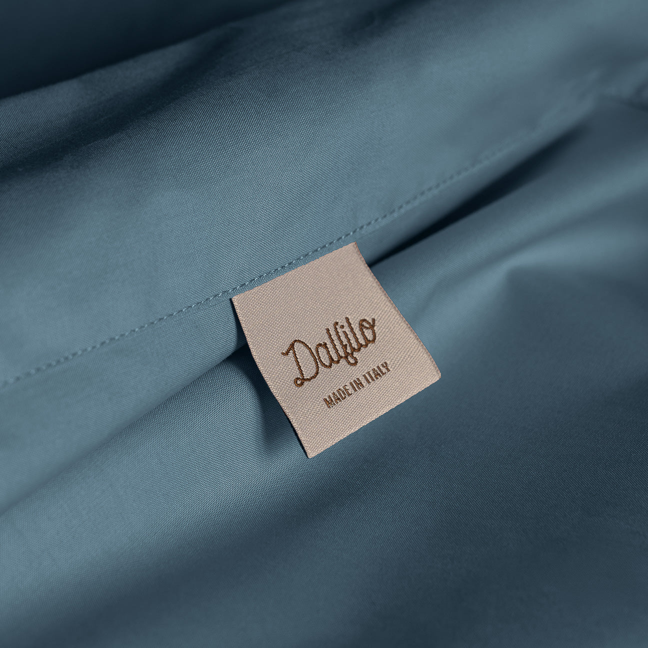 Lenzuolo sopra in percalle
- 1 PIAZZA (160x300 cm)- Denim- Percalle - Dalfilo