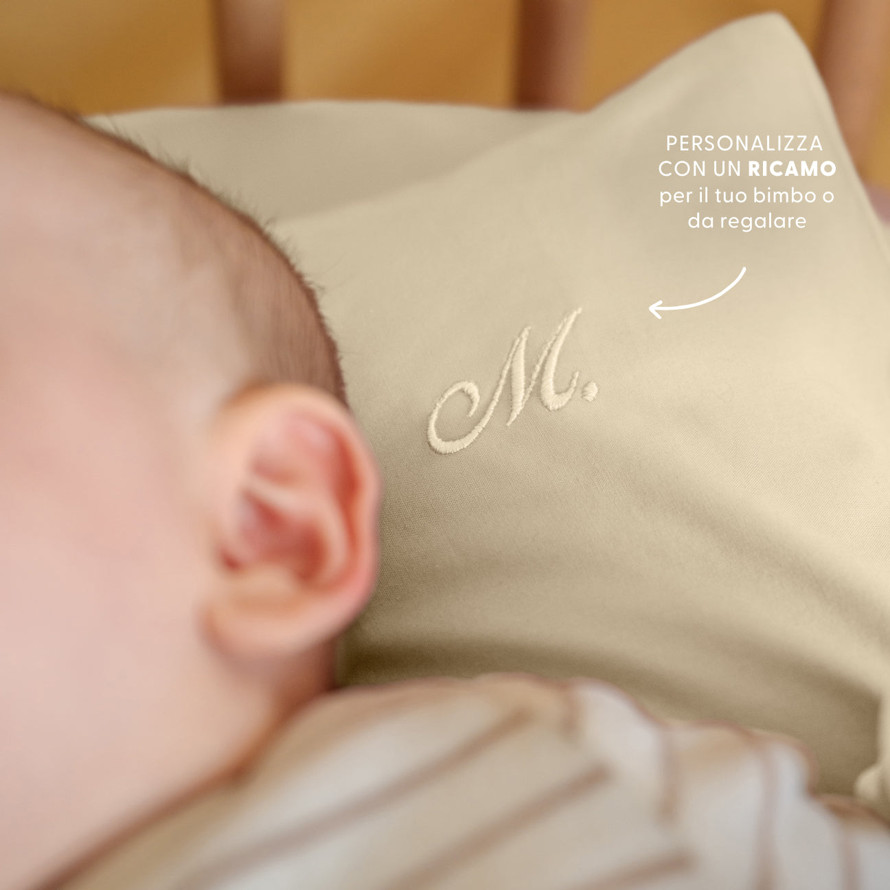 Completo lenzuola culla
- 80x110 cm- Crema- Percalle - Dalfilo