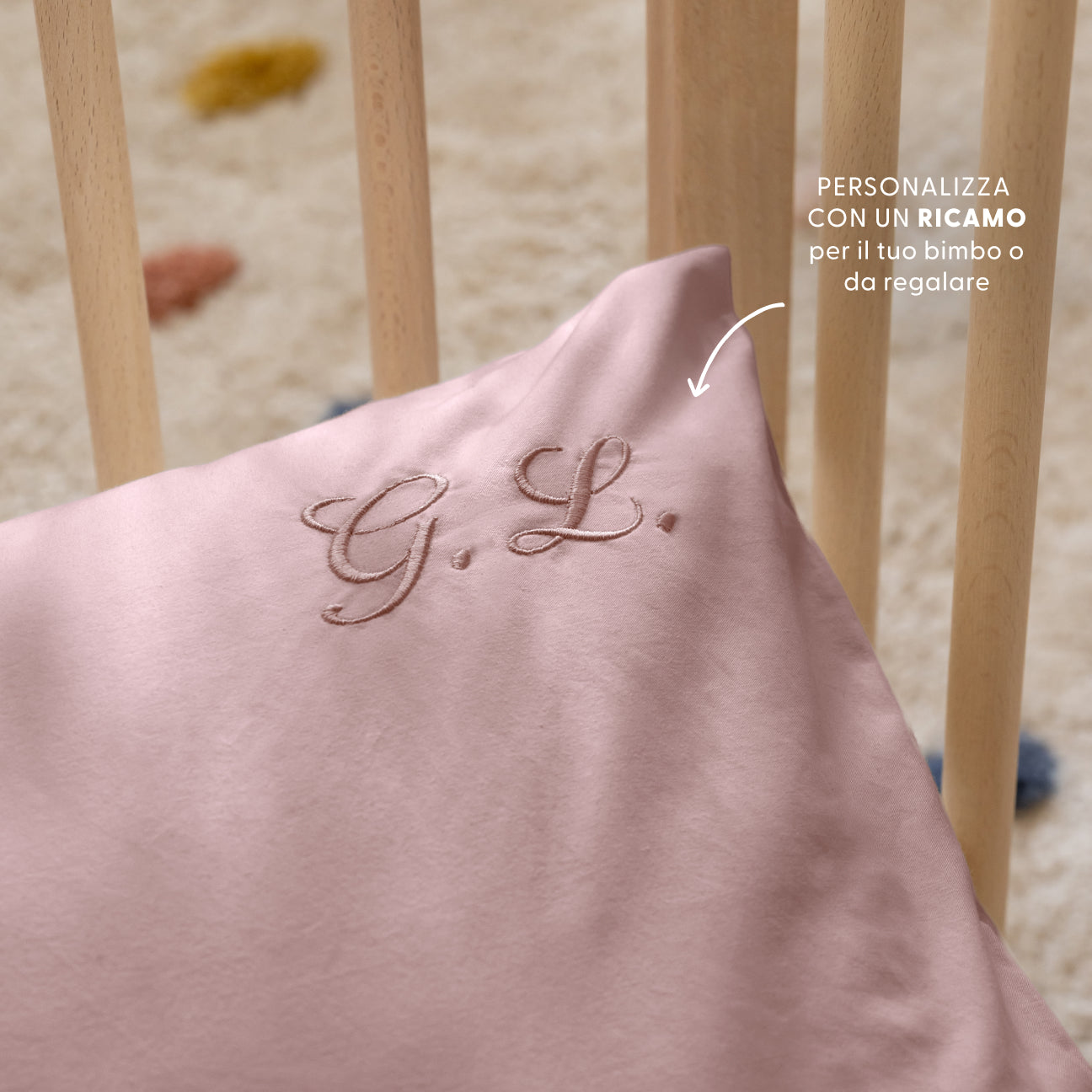 Completo lenzuola lettino
- 60x130 cm- Malva- Percalle - Dalfilo