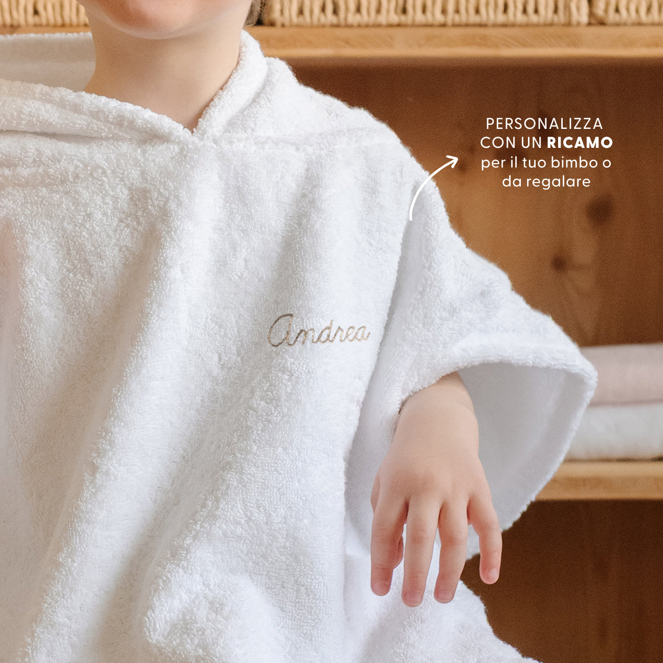 Poncho
- Taglia unica- Bianco Cotone- Cotone classico - Dalfilo