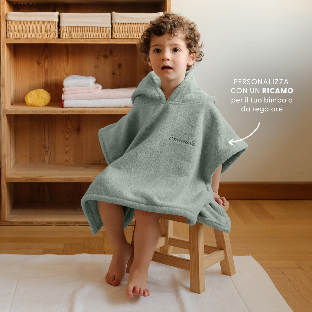 Poncho
- Taglia unica- Salvia- Cotone classico - Dalfilo