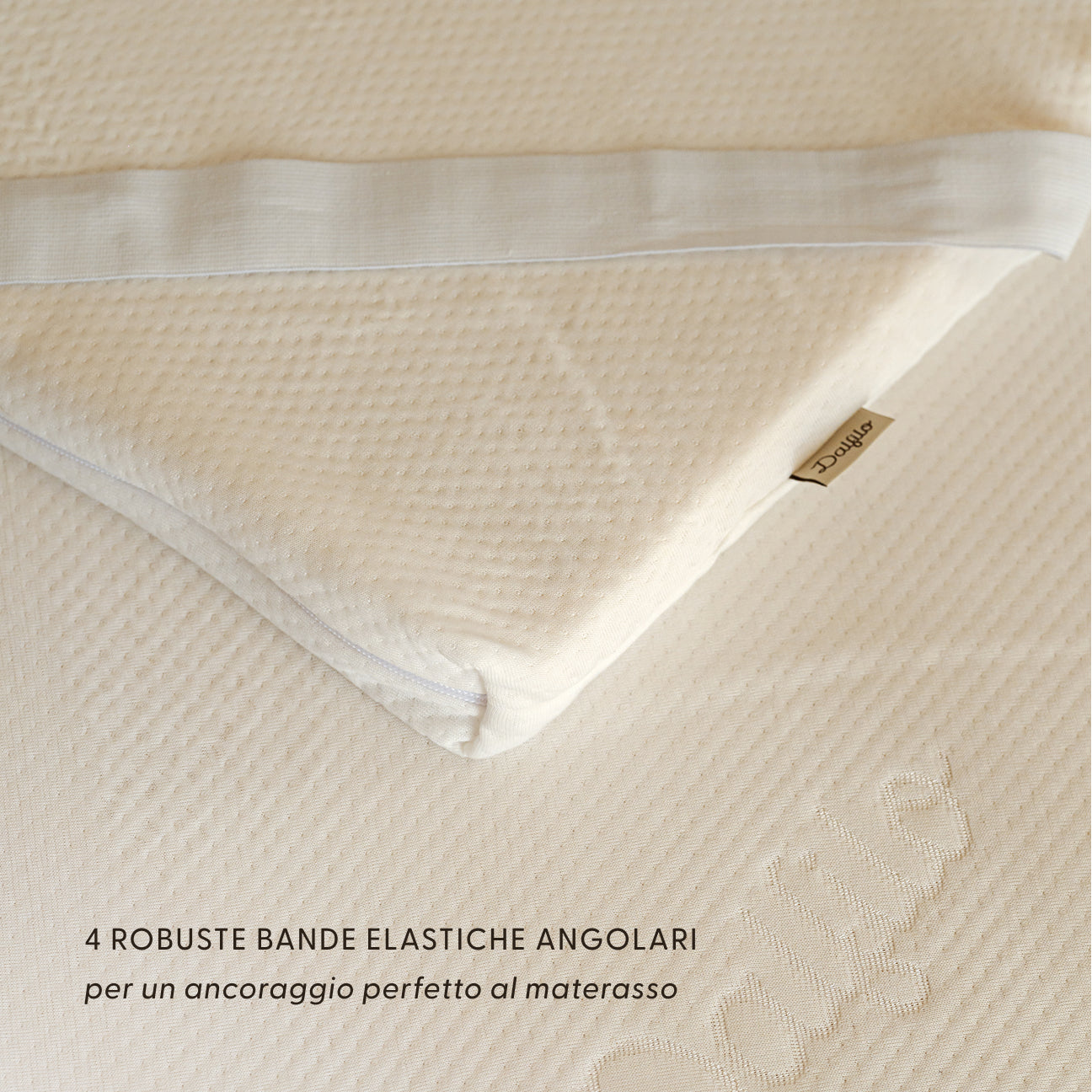 Topper in memory foam
- 160x195 cm- Bianco- Memory Foam - Dalfilo