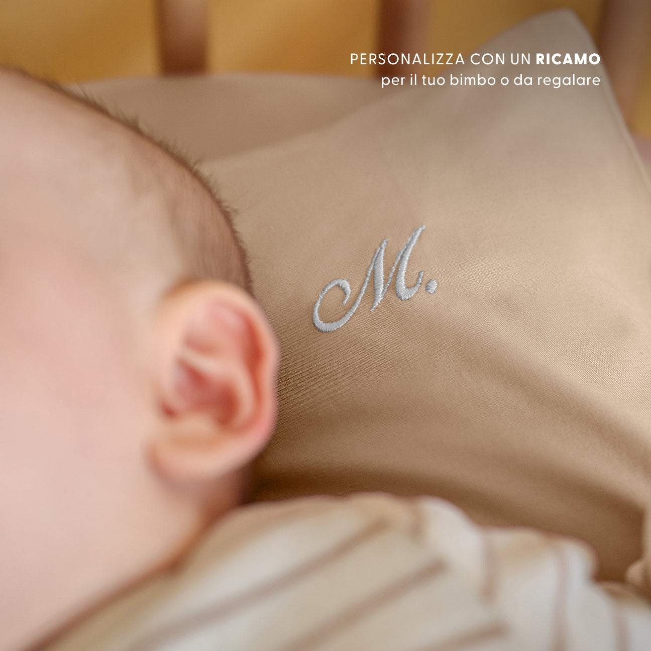 Completo lenzuola culla
- 80x110 cm- Marrone Caffellatte- Percalle - Dalfilo