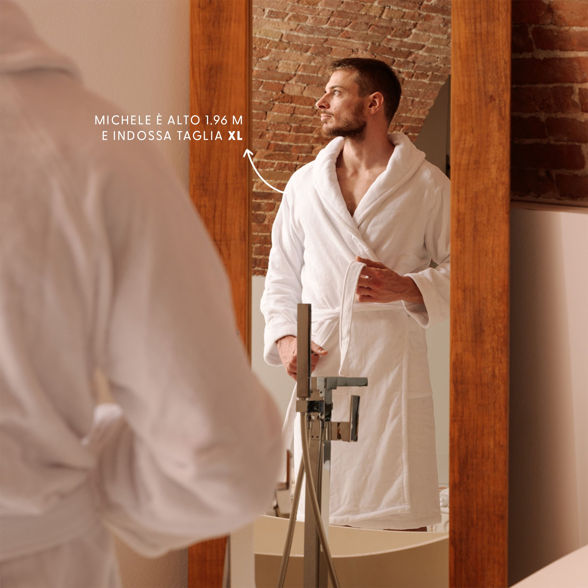 Accappatoio In Cotone Unisex Bianco Teddy Accappatoio In Cotone Unisex Bianco Teddy